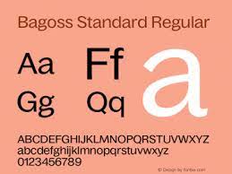 Пример шрифта Bagoss Standard #1
